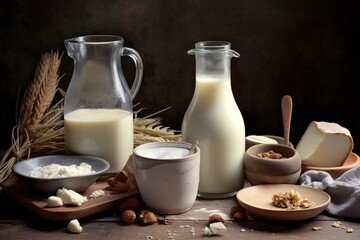 Realistic White Milk into glass with splash isolated on background