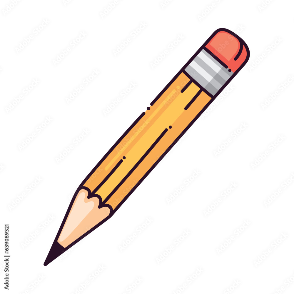 Wall mural pencil write tool icon