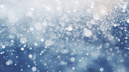 Fototapeta premium blur snow background. festive winter holiday and Christmas and new year backdrop for design element