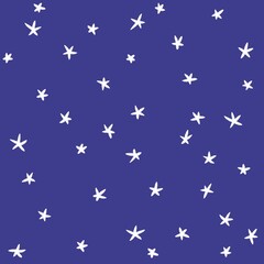 Outer space background with white stars