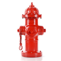 red fire hydrant isolated