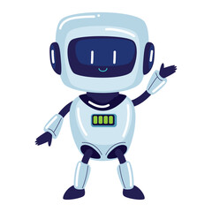 Obraz na płótnie Canvas robot ai technology mascot