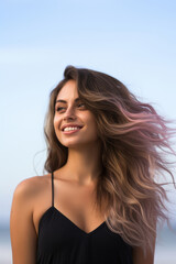 Young woman on the beach