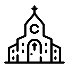 church Line Icon