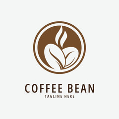 coffee bean logo vector illustration design