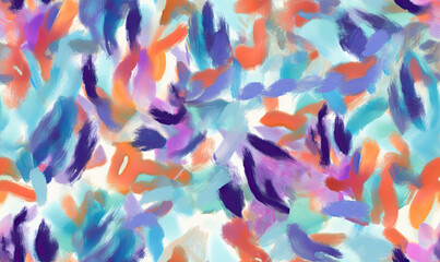 Fototapeta na wymiar Abstract painting pattern. Doodle colorful wallpaper. For banner, postcard, book illustration. Created with generative AI tools