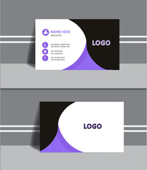 Modern business card design double sided business card design template .black business card  inspiration.