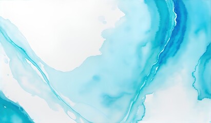 Abstract blue green watercolor background.