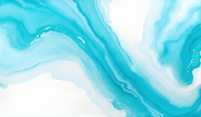 Abstract blue green watercolor background.