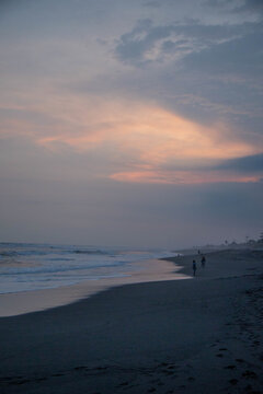 Sunset at El Paredon beach, Guatemala