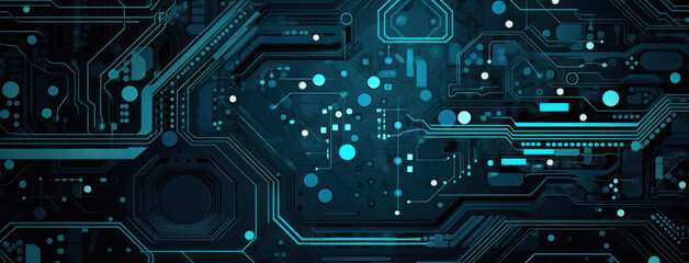 Abstract futuristic electronic circuit technology background