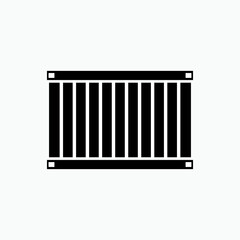 Container Icon. Shipping Symbol - Vector.  