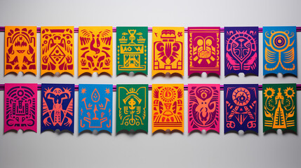 Papel Picado Banners: Intricate Cut-Out Designs