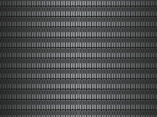 Black metal texture steel background. Perforated metal sheet.