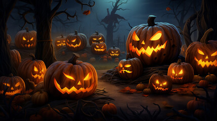 Enchanted Pumpkin Gala: Glowing Jack-o'-Lantern Gathering