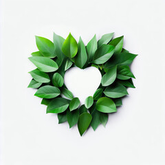 Whispering Greens, Love in Leaf Form, Generative AI