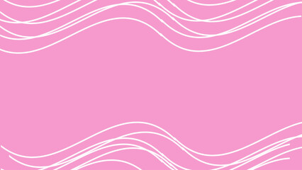 pink background illustration with white curved lines with copy space for design