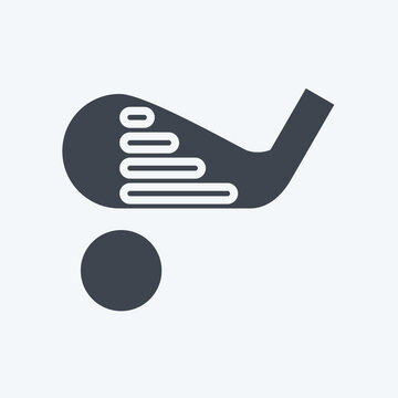 Icon Hosel. related to Sports Equipment symbol. glyph style. simple design editable. simple illustration