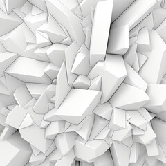 Abstract white background with 3d