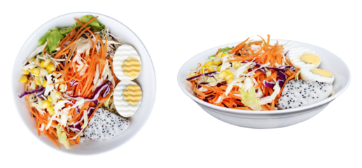 Colorful vegetable salad in dish