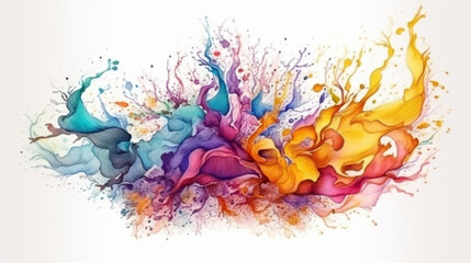 Watercolor Splash Backgrounds. The Art of the Splash