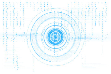Digital png illustration of digital interface on transparent background