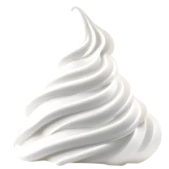 Zelfklevend Fotobehang Whipped cream isolated on transparent or white background, png © Shrimpers Design