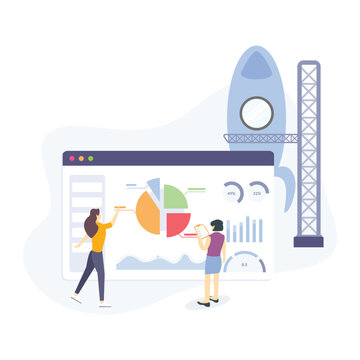 Startup illustration useable for both ios android and web