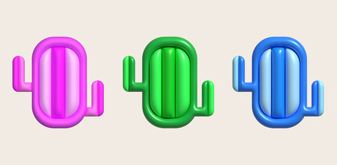 3D illustration swimming ring,Swim lifesaver,Summer vacation or trip safety.