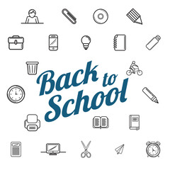 Digital png illustration of back to school text on transparent background