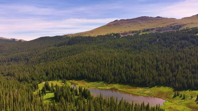 Colorado's Alpine Lakes in the Rockies Aerial Drone