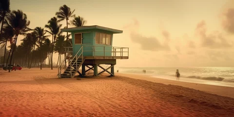 Lichtdoorlatende rolgordijnen zonder boren Atlantische weg Fort Lauderdale Beach Florida