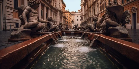 Poster Fountains in Piazza Navona in Rome, Italy © Svitlana