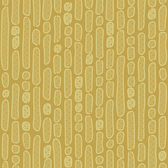 chaotically hand drawn rectangles and dots in vertical lines. vector seamless pattern. geometric repetitive background. sandy brown fabric swatch. wrapping paper. design template for textile