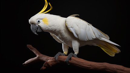 Picture of cute white parrot