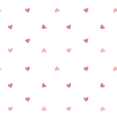 Seamless pattern with hearts. White, yellow and mind backgrounds
