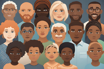 equality of various races. Generate AI