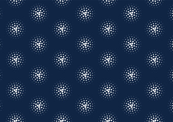 Seamless dot pattern fabric design 