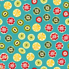 Fruitful Whimsy: Bright Watercolor Patterns