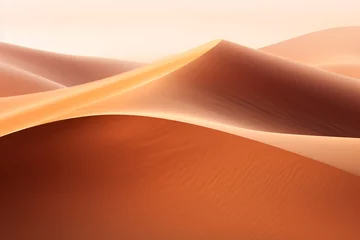 Photo sur Plexiglas Brique mesmerizing dance of desert sand dunes in the wind, with rippling patterns and shifting shapes that embody the ever-changing nature of arid landscapes