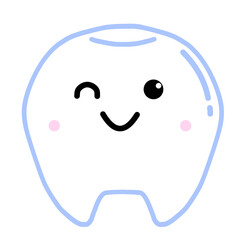 かわいい歯のデフォルメイラスト