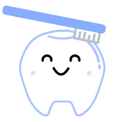 かわいい歯のデフォルメイラスト