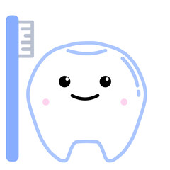 かわいい歯のデフォルメイラスト