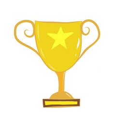 Trophy gold star