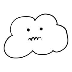 Cloud face cartoon Xox