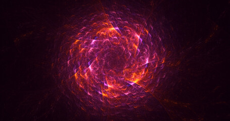 3D rendering abstract round light background