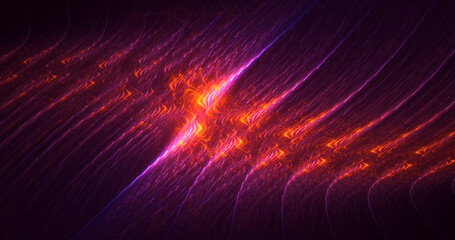 3D rendering abstract fractal light background