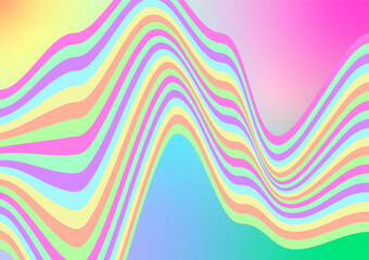 Wave abstract on sweet gradient background. 
