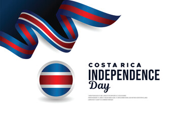 Costa Rica Independence Day Celebration Design