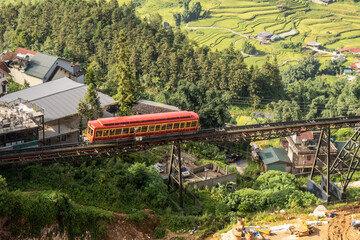 train on the railway